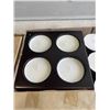 Image 3 : 3 TRAYS OF NEW LARGE TEALIGHTS AND WOODEN TEALIGHT HOLDERS