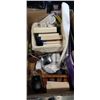 Image 2 : ASSORTED OOFICE SUPPLY, LABEL MAKER, BOOKS, AND ASSORTMENT OF CD'S