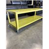 Image 3 : YELLOW METAL ROLLING COFFEE TABLE