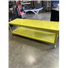 Image 4 : YELLOW METAL ROLLING COFFEE TABLE
