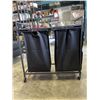 Image 4 : ROLLING DOUBLE LAUNDRY HAMPER