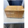 Image 1 : SMALL OAK 8 DRAWER ORGANIZER