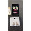 Image 2 : 4 NEW PAIRS OF EARRINGS, ONE IS HAND MADE BEADED