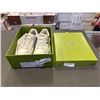 Image 1 : AUTHENTIC TORY BURCH DROP 407 PURITY / WHITE GOLD/ MINT SHOES, SIZE LADIES US 8, ORIGINAL RETAIL $43