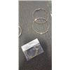 Image 3 : 4 PAIRS OF HOOP EARRINGS