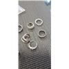 Image 3 : ASSORTED SILVER TONE RINGS