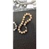 Image 3 : HEAVY 925 BRACELET W/ PEARLS AND 2 PEARL BRACELETS, ONE HAS STAMPED CLASP