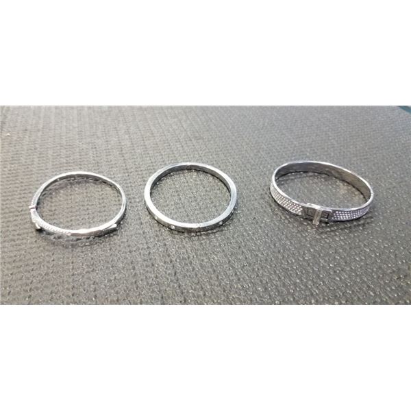 3 HINGED 925 BANGLES