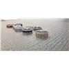 Image 3 : 8 ASSORTED WEDDING BAND RINGS