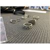 Image 2 : ASSORTED SILVER TONE RINGS
