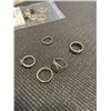 Image 4 : ASSORTED SILVER TONE RINGS