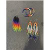 Image 1 : 3 PAIRS OF BEADED EARRINGS