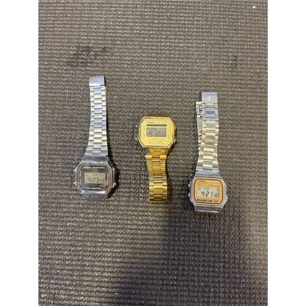 3 MENS CASIO DIGITAL WATCHES