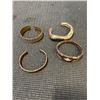 Image 1 : HEAVY GOLD TONE BANGLE AND OTHER BANGLES