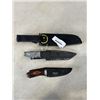 Image 1 : 3 TACTICAL KNIVES WITH SHEATHES