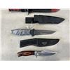 Image 5 : 3 TACTICAL KNIVES WITH SHEATHES