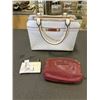 Image 1 : GUESS HANDBAG, ZIPPERED POUCH AND ID HOLDER. UNATHENTICATED