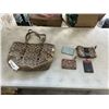 Image 1 : COACH PURSE, CHANGE PURSE AND 3 ID HOLDERS. UNAUTHENTICATED
