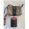 Image 4 : COACH PURSE, CHANGE PURSE AND 3 ID HOLDERS. UNAUTHENTICATED