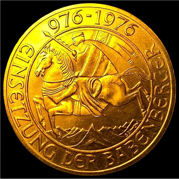 1976 Austria .3907oz Gold 1000 Schilling Babenberger GEM BU