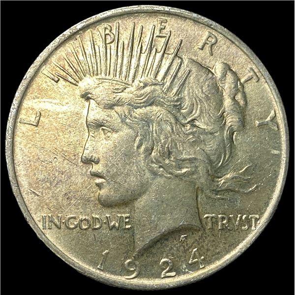 1924 Silver Peace Dollar CHOICE BU