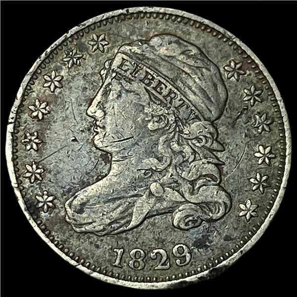 1829 Capped Bust Dime NEARLY UNCIRCULATED