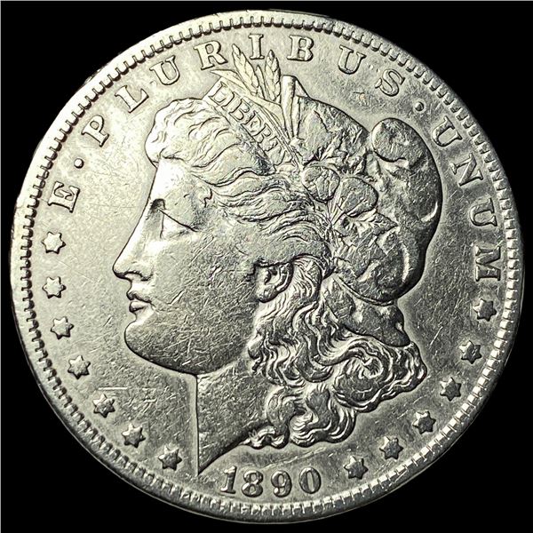 1890-CC Silver Morgan Dollar NEARLY  UNCIRCULATED