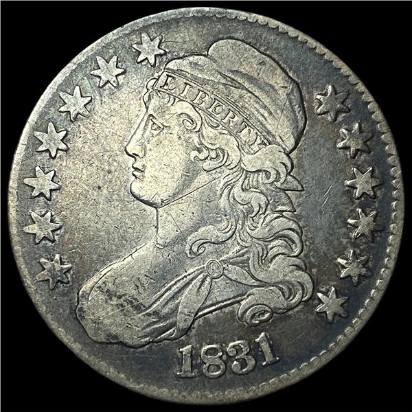 1831 Capped Bust Half Dollar NEARLY  UNCIRCULATED
