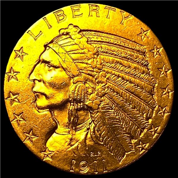 1911 Indian Head Gold $5 Half Eagle UNCIRCULATED
