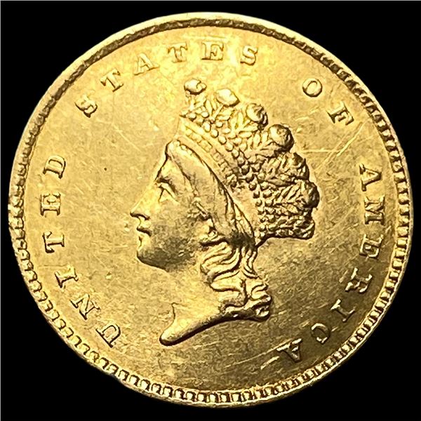 1854 Gold $1 Indian Princess Head  UNCIRCULATED