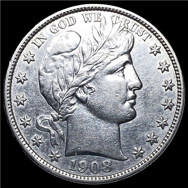 1908-D Silver Barber Half Dollar CHOICE AU