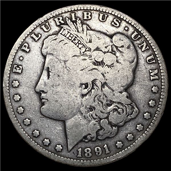 1891-CC Silver Morgan Dollar LIGHTLY  CIRCULATED