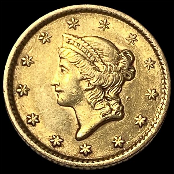 1853 Gold $1 Liberty Head Type 1 UNCIRCULATED
