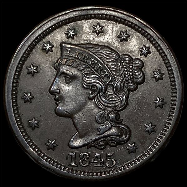 1845 Braided Hair Large Cent UNCIRCULATED