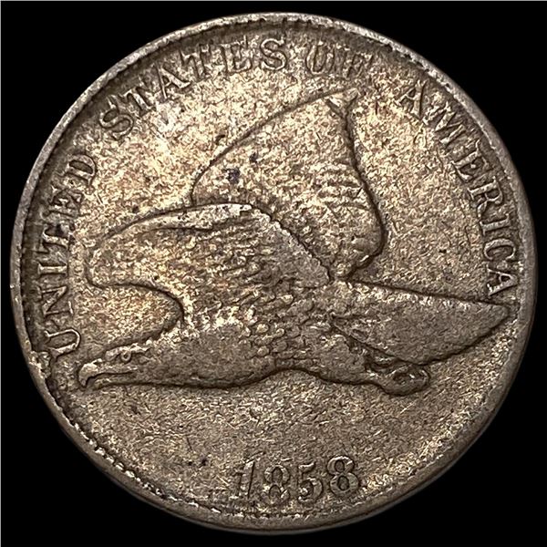 1858 Flying Eagle Cent NEARLY UNCIRCULATED