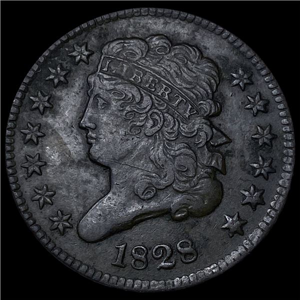 1828 13 Stars Classic Head Half Cent CHOICE  AU