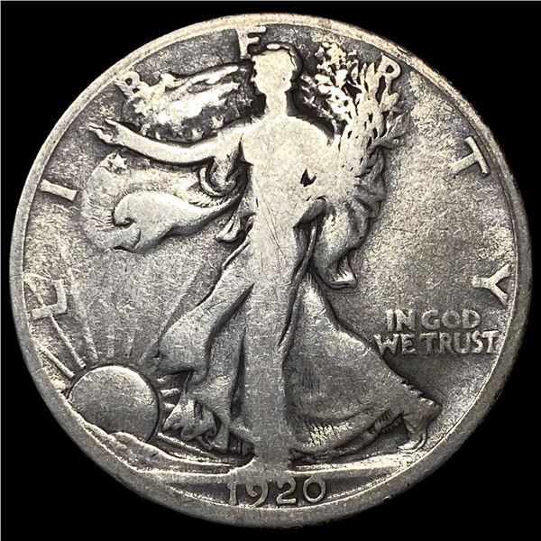 1920-D Silver Walking Liberty Half Dollar  NICELY CIRCULATED