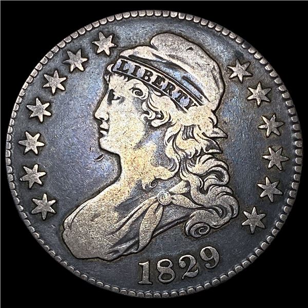 1829 Capped Bust Half Dollar NEARLY  UNCIRCULATED