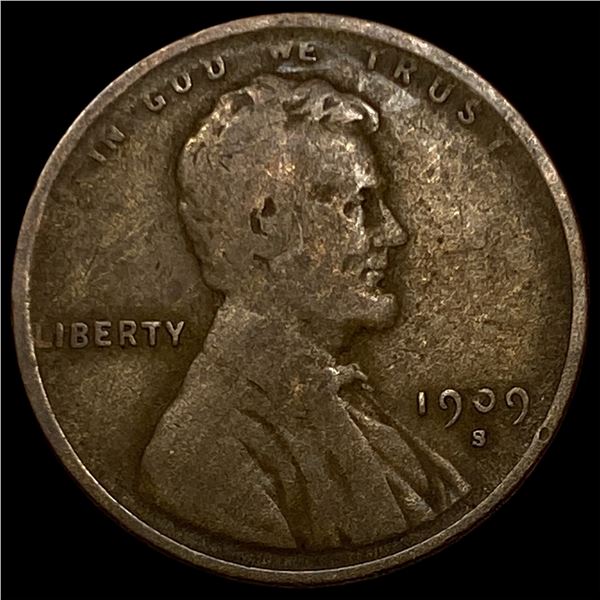 1909-S Lincoln Wheat Cent NEARLY UNCIRCULATED
