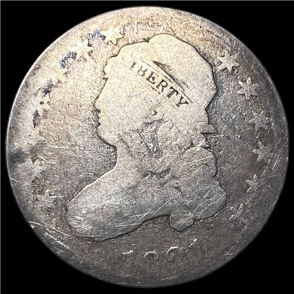 1821 Capped Bust Silver Half Dollar NICELY CIRCULATED