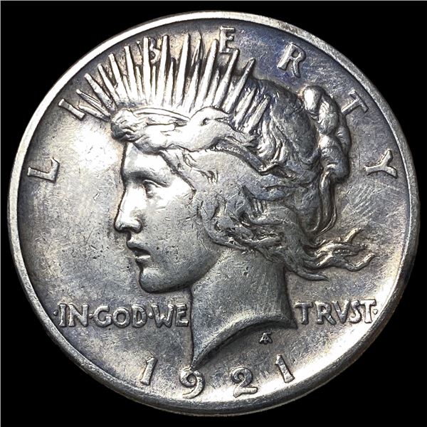 1921 Silver Peace Dollar NEARLY UNCIRCULATED