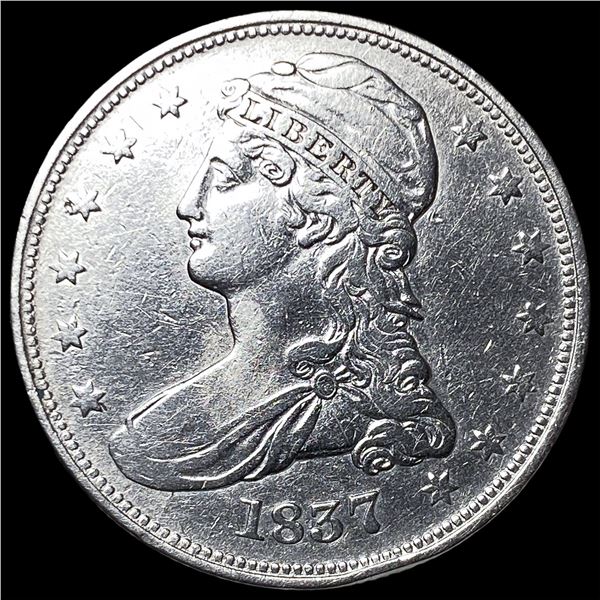 1837 Capped Bust Half Dollar CLOSELY  UNCIRCULATED