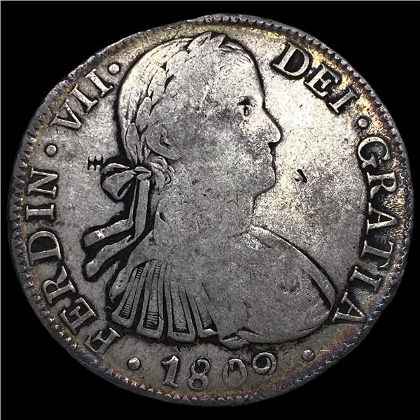 1809Mo TH Silver 8 Reales NEARLY UNCIRCULATED
