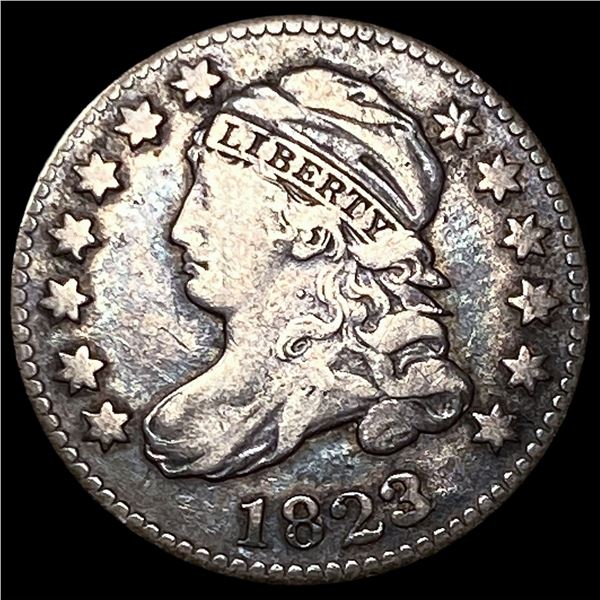 1823 Capped Bust Dime NEARLY UNCIRCULATED