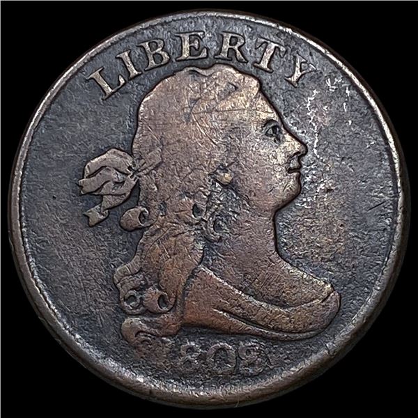 1808 Draped Bust Half Cent LIGHTLY CIRCULATED