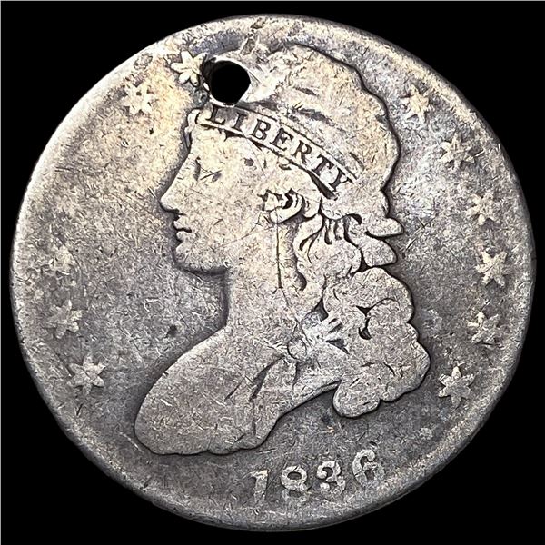 1836 Capped Bust Silver Half Dollar NICELY  CIRCULATED