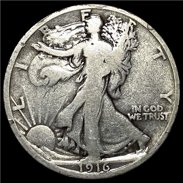 1916 Walking Liberty Half Dollar LIGHTLY  CIRCULATED