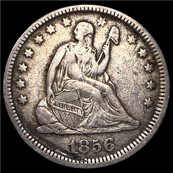 1856 Seated Liberty Quarter NEARLY  UNCIRCULATED