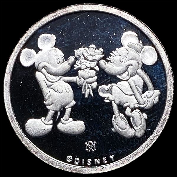 Mickey and Minnie Mouse .999 Fine Silver GEM PROOF