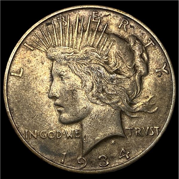 1934-D Silver Peace Dollar CLOSELY  UNCIRCULATED